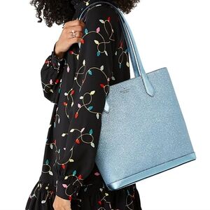Kate Spade New York Frosty Sky Tinsel Tote NWOT